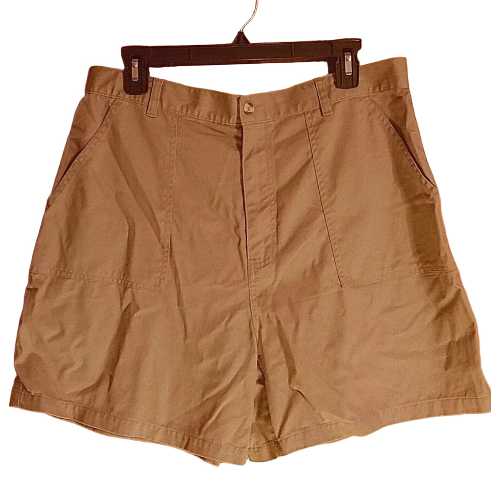 Premier International Shorts Tan Khaki Size 16